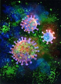 Corona Virus Stock Illustration