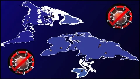Corona virus infection spread to different countries of the world Stock Footage 126960660