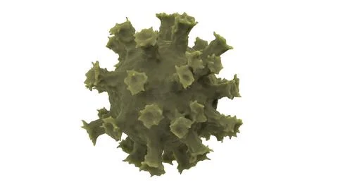 Corona virus isolated. 3D rendering. Stock Illustration