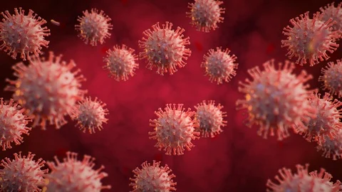 Corona Virus Looping Animation Stock Footage 126450469