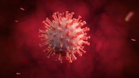 Corona Virus Looping Animation Stock Footage 126450533