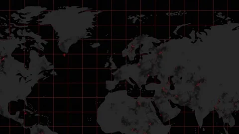 Corona virus map disease spreading animation animation Stock Footage 142013161
