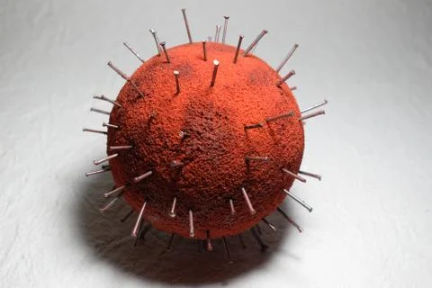 Corona Virus model Stock Photos