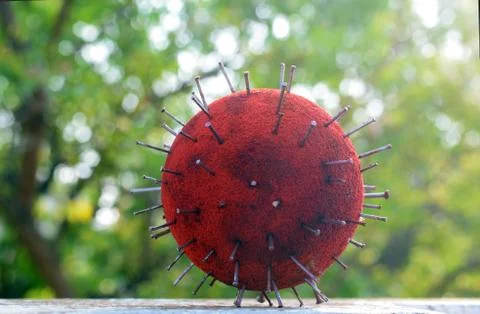 Corona Virus model Stock Photos