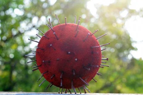 Corona Virus model Stock Photos
