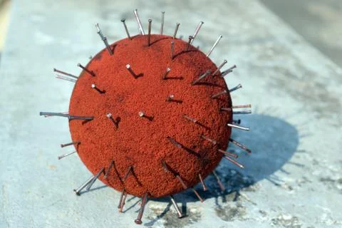 Corona Virus model Stock Photos