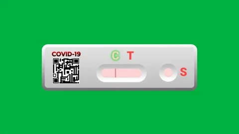 Corona virus nagative test animation Stock Footage 229537468