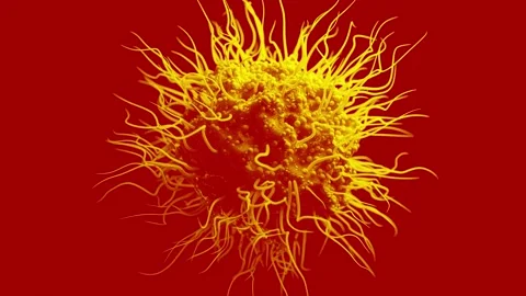 Corona Virus oder Bakterium mit Spikes - Loop Stock Footage 170544227