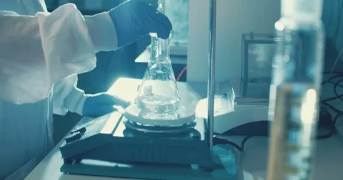 Corona virus outbreak - scientist in a lab developing coronavirus vaccine Stock Footage 87791400