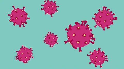 Corona virus particles 4k Stock Footage 135333425