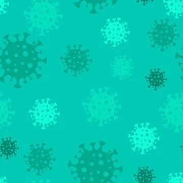 Corona Virus Pattern. Stock Illustration