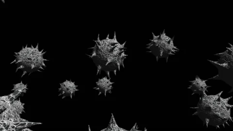 Corona virus shatter effect animation background Vídeos de archivo 146307891