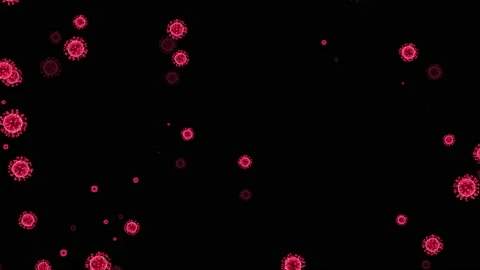 Corona virus spread floating loop animation Vídeos de archivo 160397806