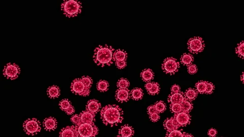 Corona virus spread floating loop animation 库存影片 160400258
