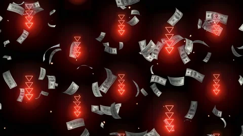 Corona virus stock chart fall down arrow animation Vidéo 159582856