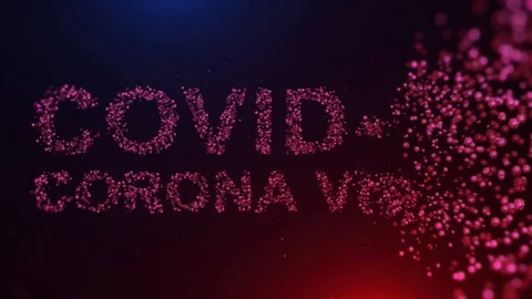 Corona virus text Stock Footage 129084756