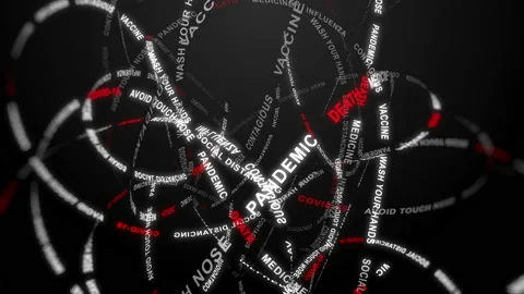 Corona virus text line abstract background with corona virus (covid-19) tex.. Stock Footage 237212925