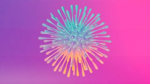 Corona virus. Viruses under microscope. nCoV respiratory virus, SARS, MERS, C Stock Illustration