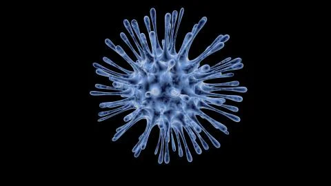 Corona virus. Viruses under microscope. nCoV respiratory virus, SARS, MERS, C Illustrazione stock