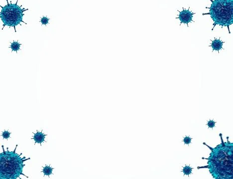 Corona-virus-white-background Stock Illustration