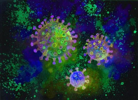 Corona virus/Covid Stock Illustration