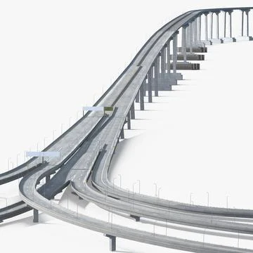 Coronado Bay Bridge 3D Model
