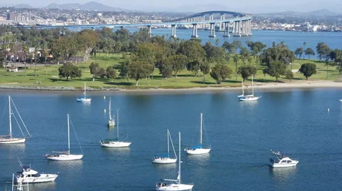Coronado Bay Regatta Stock Footage 45698675