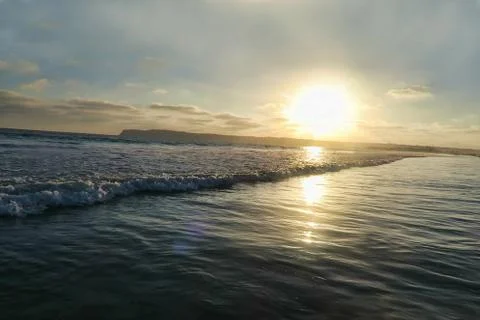 Coronado beach sunset Stock Photos