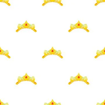 Coronal pattern seamless vector 스톡 일러스트