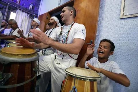 The coronation of mediums, the alternative ritual of Easter in Brazil, Sao Paulo Stock Photos