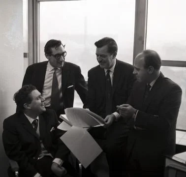 'Coronation Street' TV Programme, Script Writers. - 1962 Stock Photos