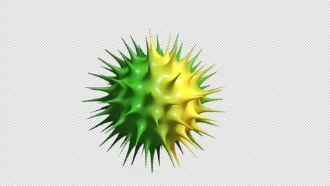 Coronavirus 2019-nCov concept, Microscope virus close up. 3d rendering. Stock Footage 210652938