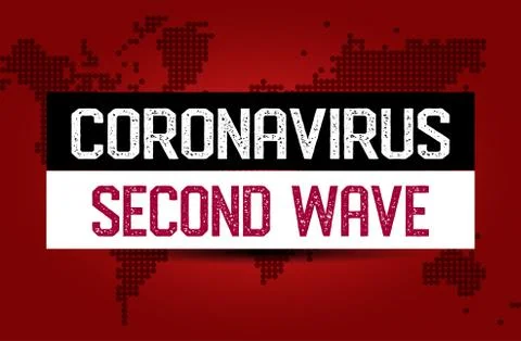 Coronavirus (2019-ncov) second wave 2nd Stock Illustration