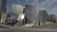 Coronavirus 2020 - Cinematic Aerial Abandoned Los Angeles - Disney Concert Hall Stock Footage