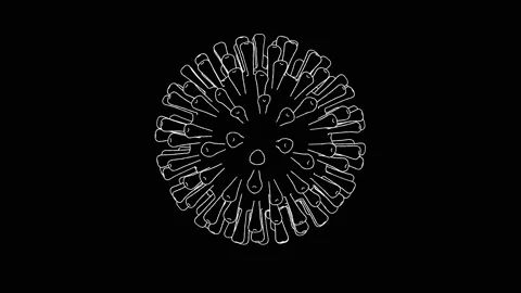 Coronavirus 360 loop 60fps 動画素材 142770050