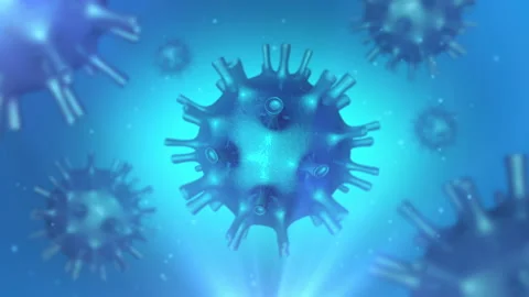Coronavirus 3D Background - 4K Loop Video stock 130260232