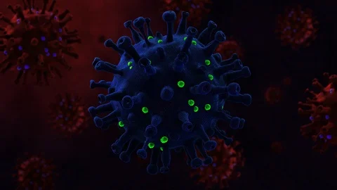 Coronavirus 3D Stock Footage 127010282