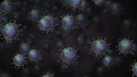 Coronavirus. 3D graphics animation. Abstract motion Stockbeeldmateriaal 126776765