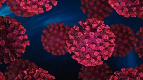 Coronavirus 3D illustration Stock Footage 126334549