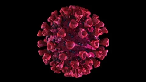 Coronavirus 3D illustration Stock Footage 126409521