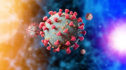 Coronavirus 3D illustration Stock Footage 127953601