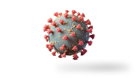 Coronavirus 3D illustration Stock Footage 128287386
