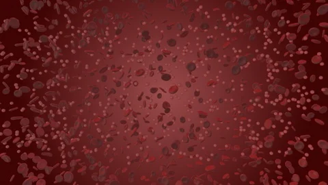 Coronavirus. 3d render of coronavirus particles in human blood Stock Footage 124434626