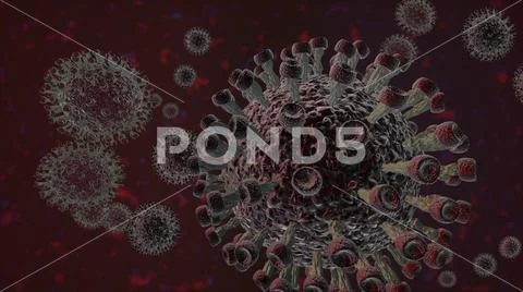 Coronavirus - 3d rendered illustration in color (6) Stock Illustration