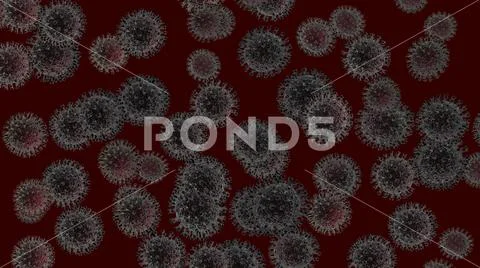 Coronavirus - 3d rendered illustration in color (11)-2 Stock Illustration