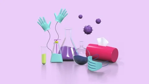Coronavirus (8K) animation in 4k Stock Footage 276127075