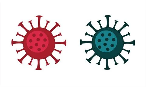 Coronavirus. Abstract flat illustration. Stock Illustration