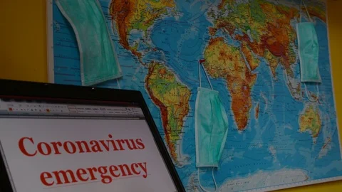 Coronavirus alarm Stock Footage 126238440