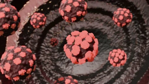 Coronavirus attack and lung destruction, COVID-19 concept, Looping 4K  Video Stock Footage 147930674