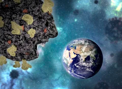 Coronavirus attacking planet earth Stock Illustration